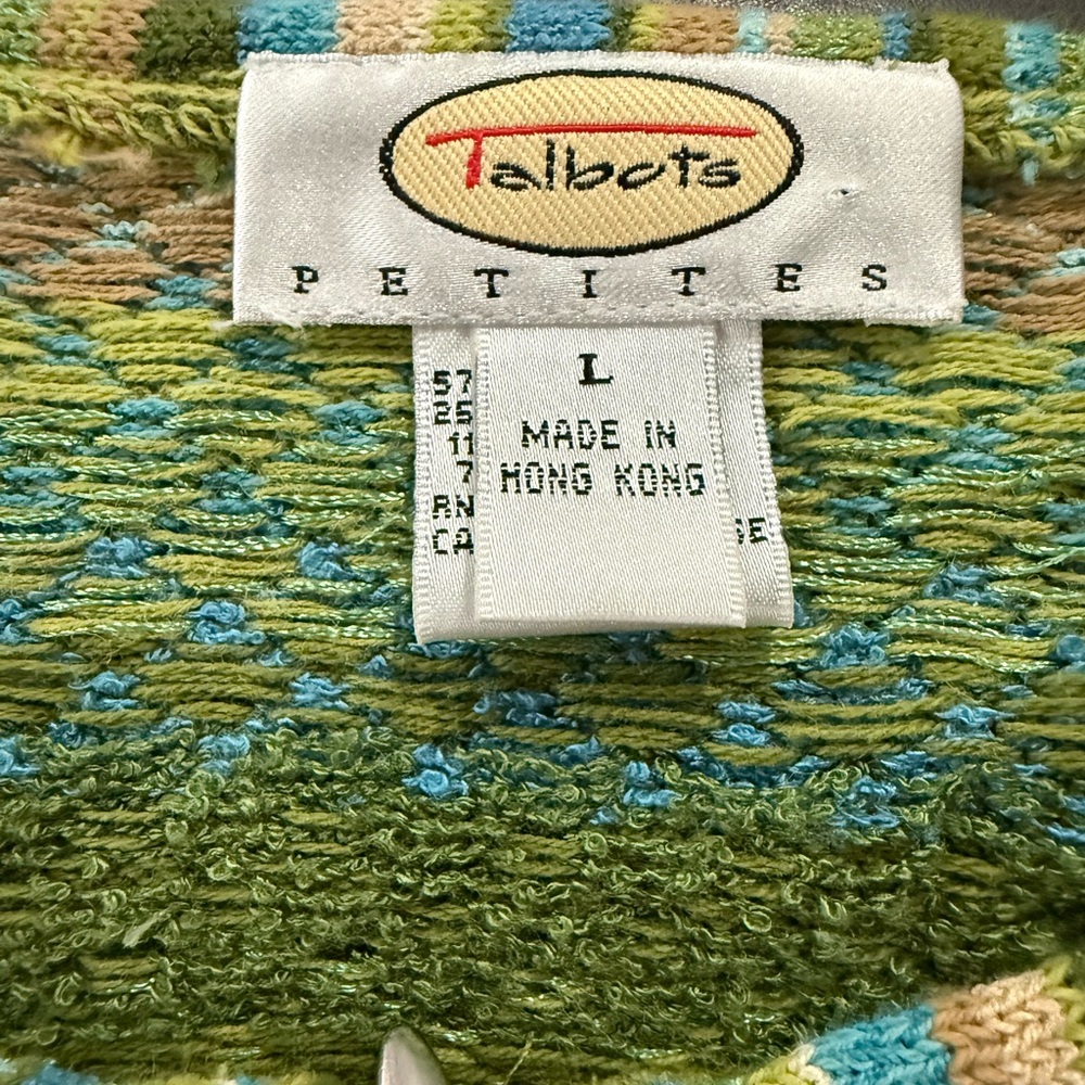 Talbots Multicolor Striped Cardigan - Picture 6 of 7